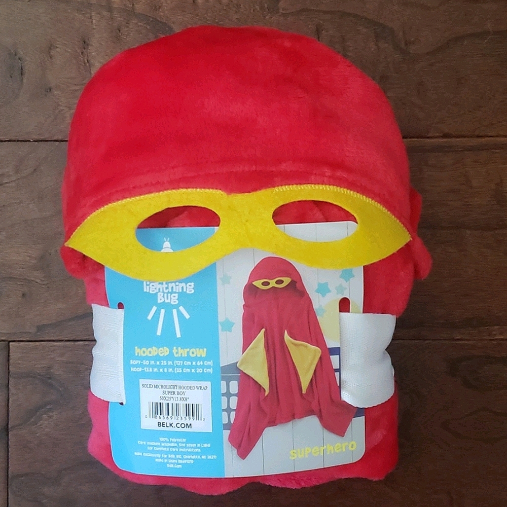 Superhero Hooded Throw Blanket